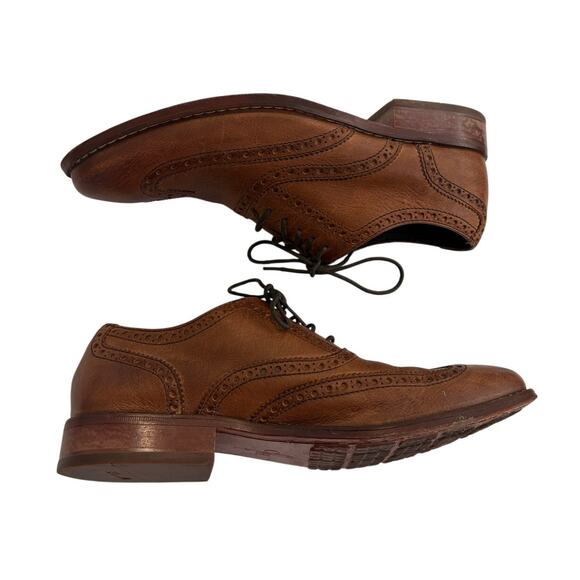 Cole Haan Air Colton Wing Tip Oxfords Shoes Distressed Brown C10027 Mens 8 M main image 11
